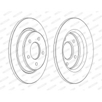 DDF1546C FERODO Гальмівний диск