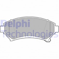LP1609 DELPHI Комплект гальмівних колодок дисковий гальм