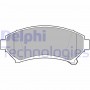 LP1609 DELPHI Комплект гальмівних колодок дисковий гальм