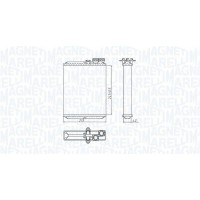 350218427000 MAGNETI MARELLI Теплообмінник обігрів салону