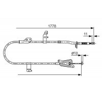 1 987 482 304 BOSCH Тросик, cтояночный тормоз