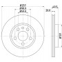 8DD 355 105-621 HELLA PAGID Гальмівний диск
