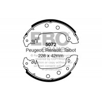 5072 EBC Brakes Комплект гальмівних колодок