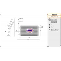 93582 AHE Теплообмінник обігрів салону