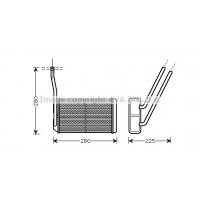 AU6195 AVA QUALITY COOLING Теплообмінник обігрів салону