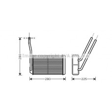 AU6195 AVA QUALITY COOLING Теплообмінник обігрів салону