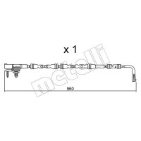 SU.317 METELLI Сигналізатор зносу гальмівних колодок