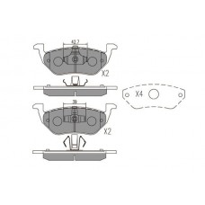 KBP-4568 KAVO PARTS Комплект гальмівних колодок дисковий гальм KBP-4568 KAVO PARTS Комплект гальмівних колодок дисковий гальм