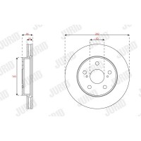 563672JC JURID Гальмівний диск