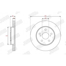563672JC JURID Гальмівний диск