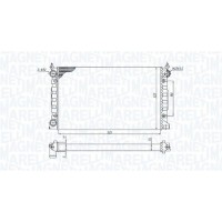 350213189600 MAGNETI MARELLI Радіатор охолодження двигуна