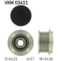 VKM 03411 SKF Механізм вільного ходу генератора