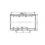 MT2183 AVA QUALITY COOLING Радіатор охолодження двигуна