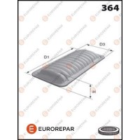 1611154780 EUROREPAR Повітряний фільтр