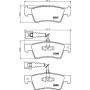 8DB 355 012-441 HELLA Комплект гальмівних колодок дисковий гальм