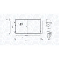 350203102200 MAGNETI MARELLI Конденсатор кондиціонера