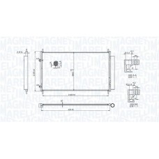 350203102200 MAGNETI MARELLI Конденсатор кондиціонера