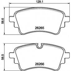 8DB 355 040-941 HELLA КомплеК т гальмівних колодок, дискове гальмо