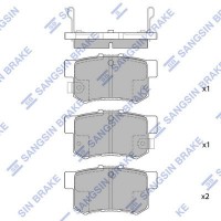SP1368 Hi-Q Комплект гальмівних колодок дисковий гальм