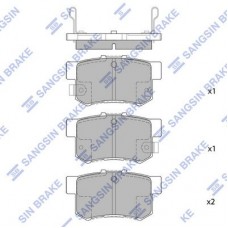 SP1368 Hi-Q Комплект гальмівних колодок дисковий гальм