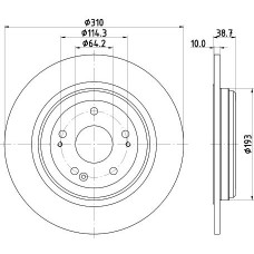8DD 355 132-231 HELLA Гальмівний диск