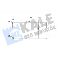 350605 KALE OTO RADYATÖR Конденсатор кондиціонера