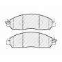 FDB5090 FERODO Комплект гальмівних колодок дисковий гальм