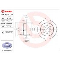 08.A920.10 BREMBO Гальмівний диск