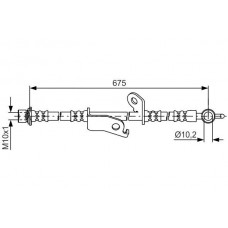 1 987 481 657 BOSCH Гальмівний шланг