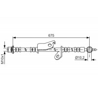 1 987 481 656 BOSCH Гальмівний шланг
