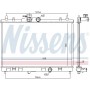 68741 NISSENS Радіатор охолодження двигуна