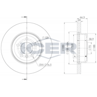 78BD3555-2 ICER Гальмівний диск