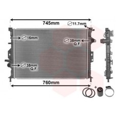 18002425 VAN WEZEL Радіатор охолодження двигуна