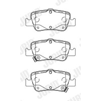 572601J JURID Комплект гальмівних колодок дисковий гальм