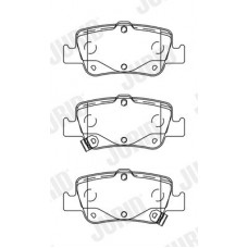 572601J JURID Комплект гальмівних колодок дисковий гальм