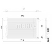 AC 915 000S MAHLE Конденсатор кондиціонера