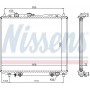 62853 NISSENS Радіатор охолодження двигуна