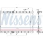 68789 NISSENS Радіатор охолодження двигуна