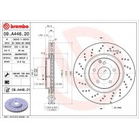 09.A448.21 BREMBO Гальмівний диск
