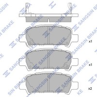 SP2120 Hi-Q Комплект гальмівних колодок дисковий гальм