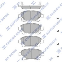 SP1718 Hi-Q Комплект гальмівних колодок дисковий гальм