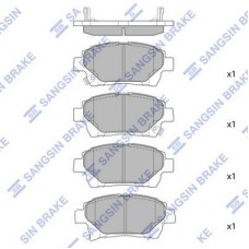 SP1718 Hi-Q Комплект гальмівних колодок дисковий гальм