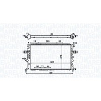 350213192300 MAGNETI MARELLI Радіатор охолодження двигуна