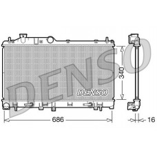 DRM36009 DENSO Радіатор охолодження двигуна