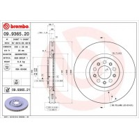09.9365.21 BREMBO Гальмівний диск