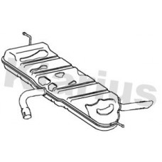 221079 KLARIUS Глушник вихлопних газів кінцевий