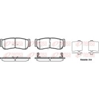 1239.02 REMSA КомплеК т гальмівних колодок, дискове гальмо