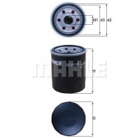 OC 217/6 MAHLE Масляний фільтр