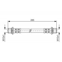 1 987 476 725 BOSCH Гальмівний шланг