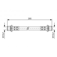 1 987 476 725 BOSCH Гальмівний шланг